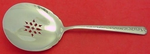 Towle Rambler Rose Sterling Silver Tomato Server 7 3/8 Inch Pierced: Towle Rambler Rose Sterling Silver Tomato Server 7 3/8 Inch Pierced This exquisite tomato server features the elegant Rambler Rose pattern by Towle, crafted from high-quality sterling silver. Measurin