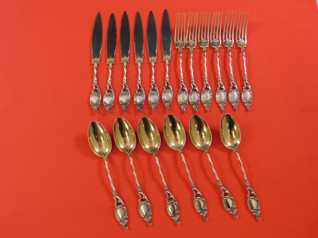 German Sterling .800 Silver 18pc Dessert Set by Various Makers (1 of 3)