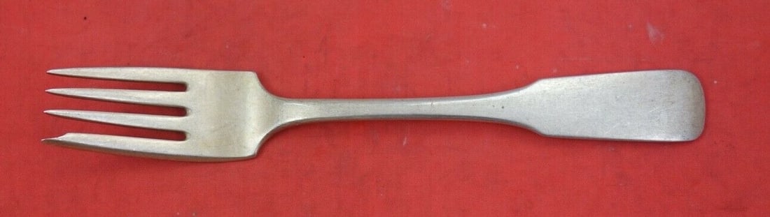 Frantz Hingelberg Sterling Silver Salad Fork 6.625 Inch Flatware: Frantz Hingelberg Sterling Silver Salad Fork 6.625 Inch Flatware This exquisite salad fork is crafted from high-quality sterling silver by renowned maker Frantz Hingelberg. Measuring 6 5/8 inches, it 