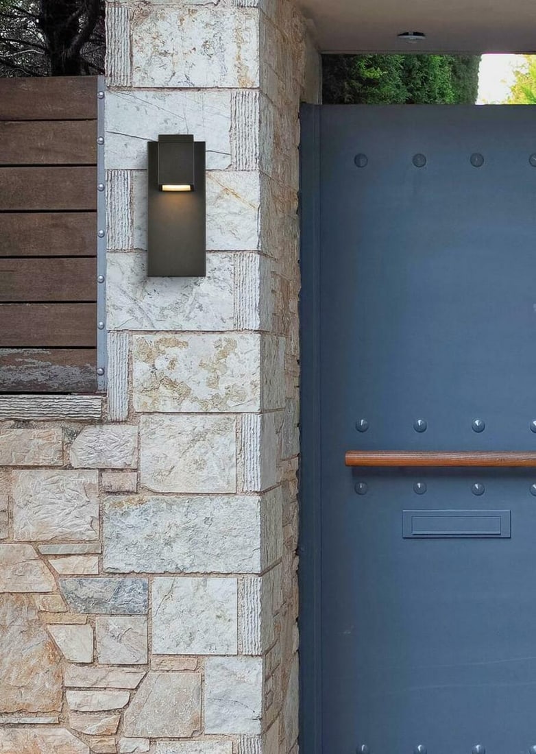 Living District Raine 11 in Black Outdoor LED Wall Sconce (1 of 6)