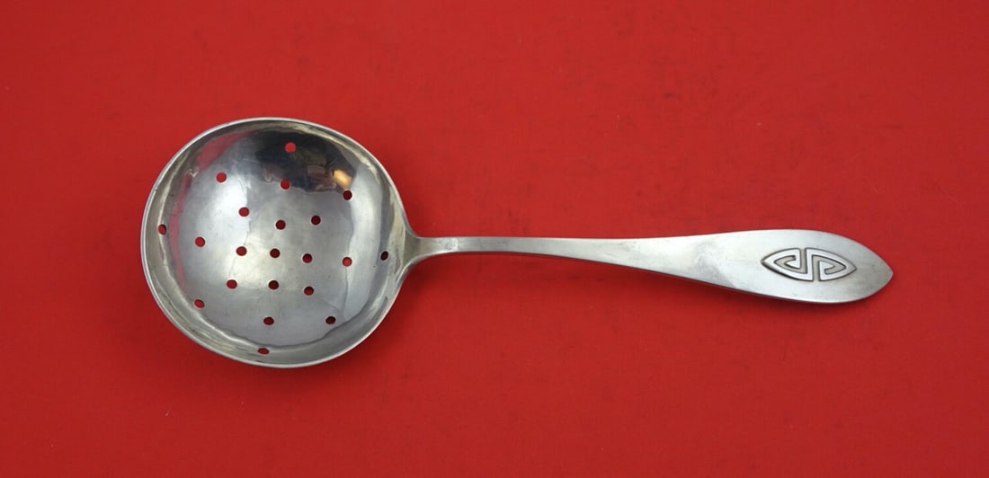 Porter Blanchard Sterling Silver Pointed Pea Spoon 9 Inch (1 of 2)