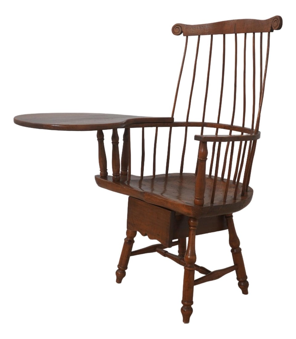 Oak Windsor Armchair with Under-Seat Drawer (1 of 10)