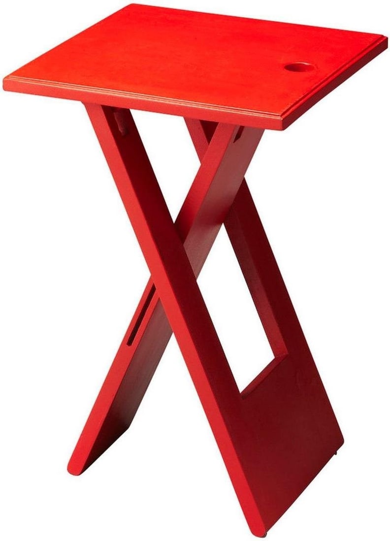 Butler Vibrant Red Mango Wood Folding Side Table (1 of 1)