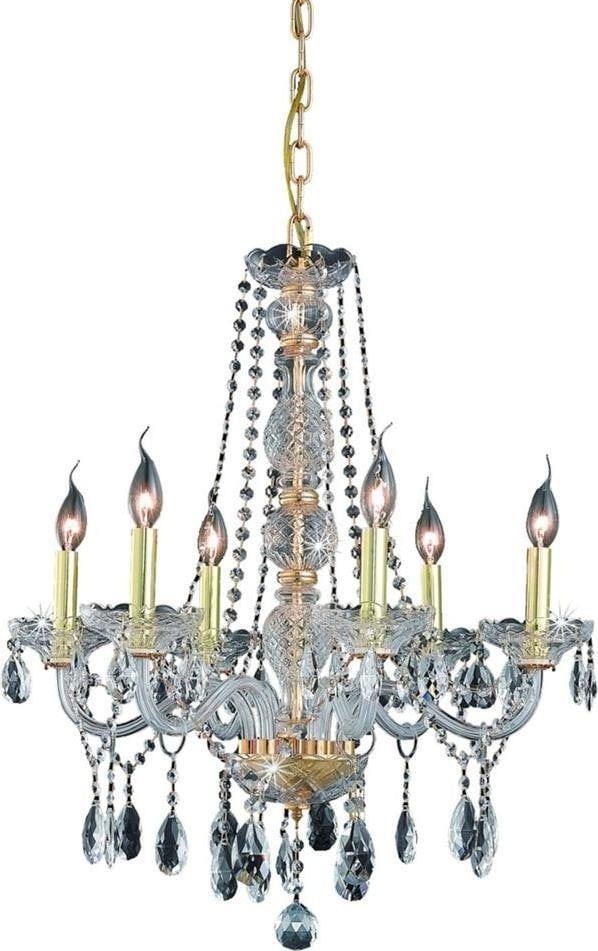 Elegant Lighting Verona 6-Light Royal-Cut Crystal Bowl Chandelier (1 of 1)