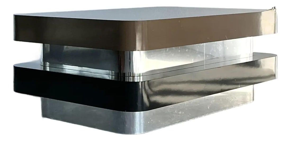 Postmodern chrome laminate coffee table by Design 78 Inc (1 of 10)
