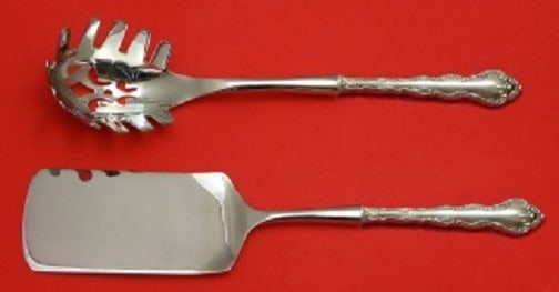 Wallace Feliciana Sterling Hostess Set 2 Piece Italian Servers (1 of 1)