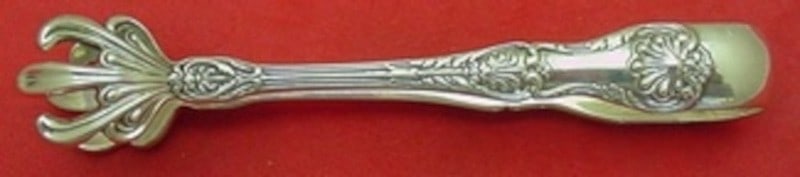 Sterling Silver Sugar Tong 4.5 Inch King George Pattern (1 of 1)