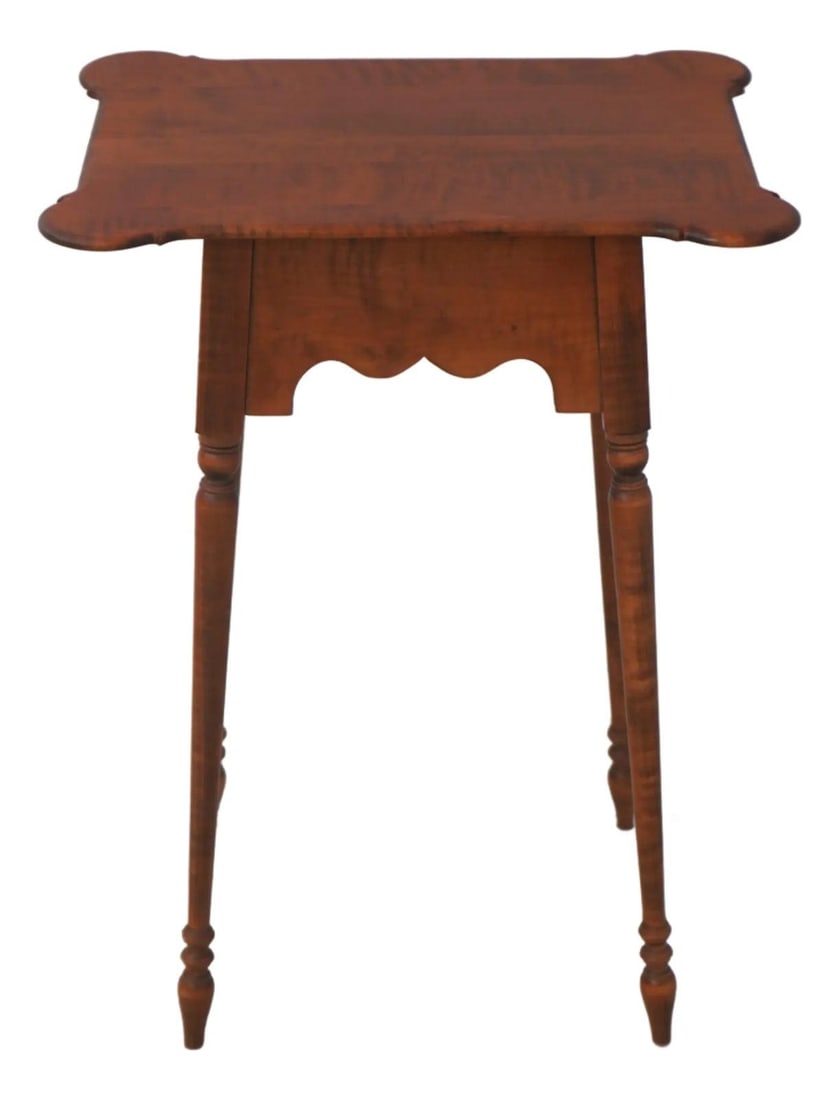 Tiger Maple Country Side Table River Bend (1 of 10)