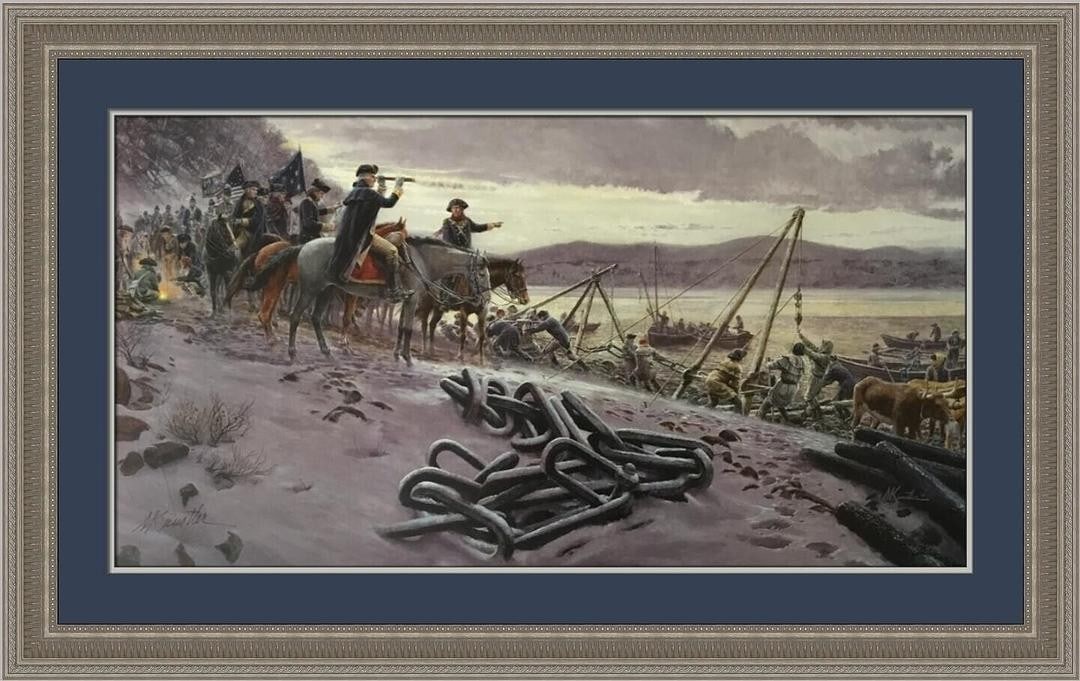 Signed Mort Kunstler Washingtons Watch Chain framed limited edition print COA (1 of 2)