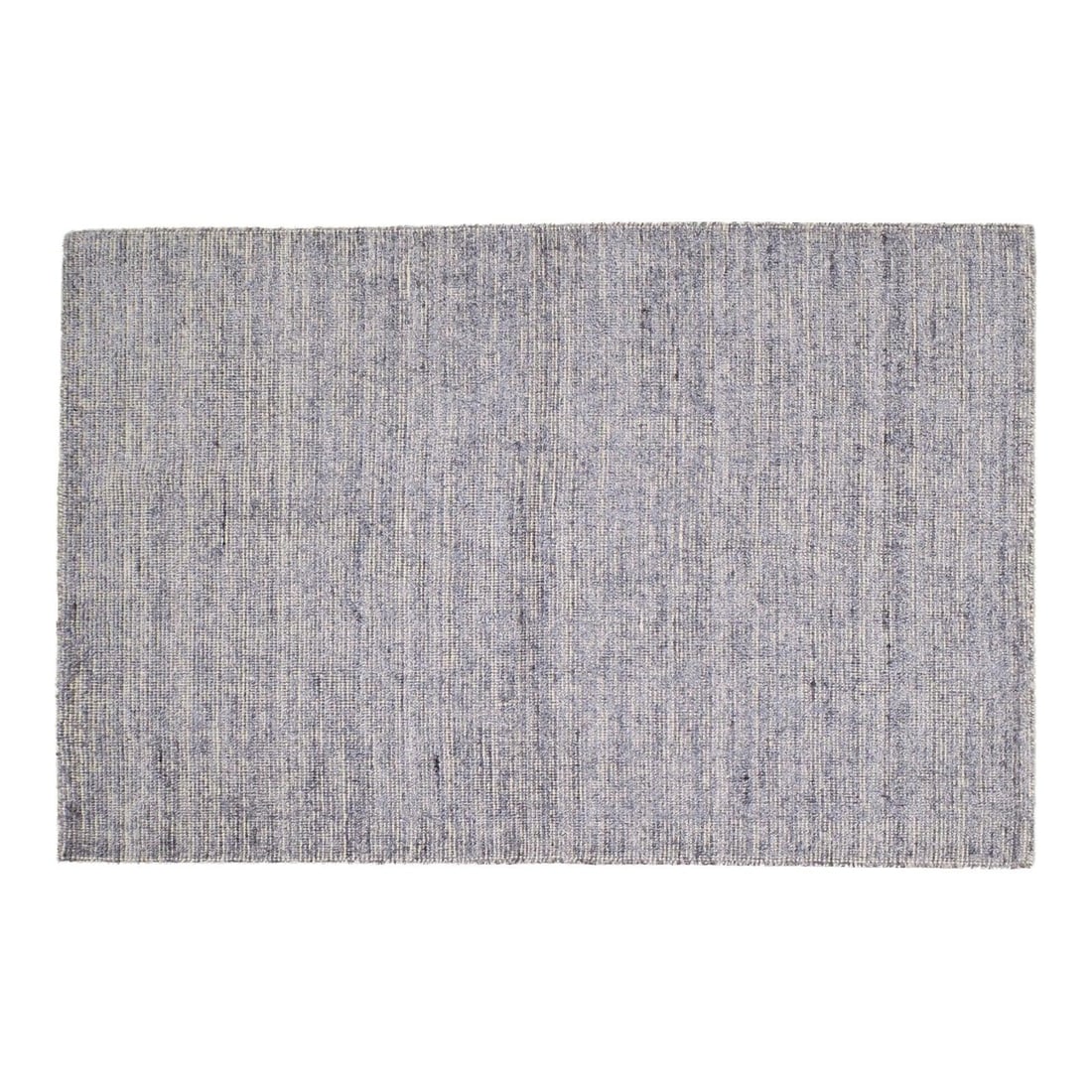 Handloom Wool and Bamboo Runner Rug Indian Modern 3'x12' Gray: Handloom Wool and Bamboo Runner Rug Indian Modern 3'x12' Gray This 1950s handloom rug from India is crafted using traditional techniques, featuring a blend of wool and bamboo fibers. Its modern design