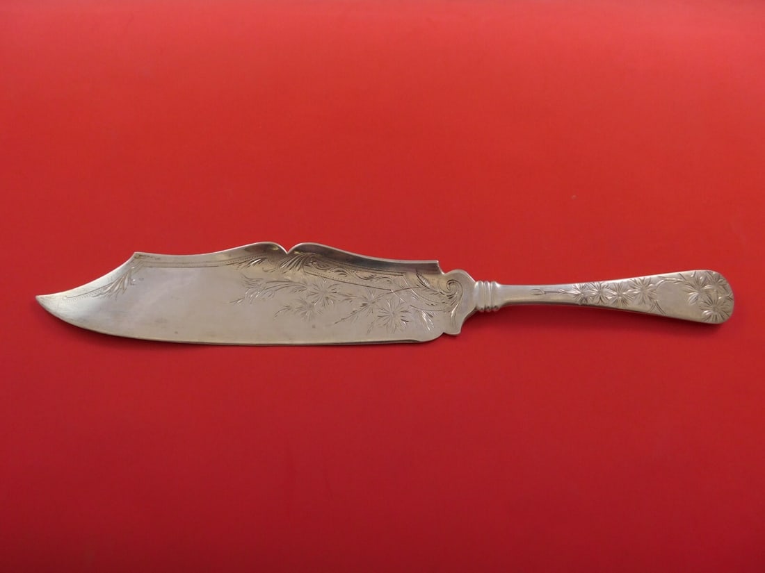Gorham Chrysanthemum Sterling Silver Ice Cream Server 11 7/8": Gorham Chrysanthemum Sterling Silver Ice Cream Server 11 7/8" This exquisite ice cream server from the iconic Chrysanthemum pattern by Gorham showcases the elegance of sterling silver craftsmanship. M