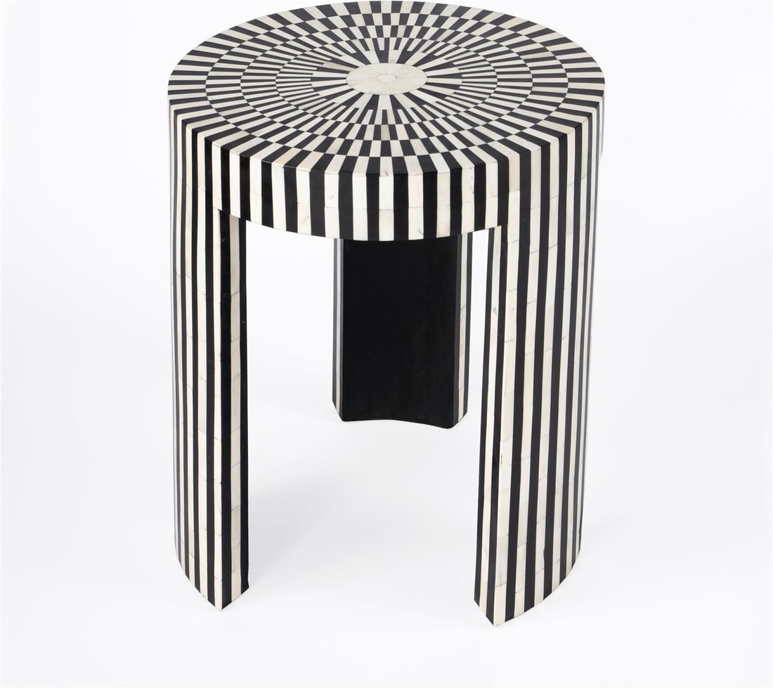Butler Rimma Modern White Side Table 22H 18W 18D (1 of 7)