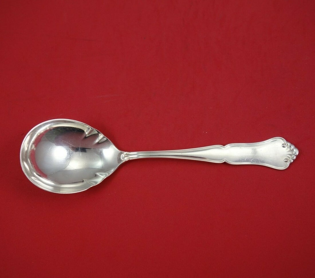 Th. Marthinsen Martha Sterling Silver Berry Spoon 8.5 Inch Serving (1 of 2)
