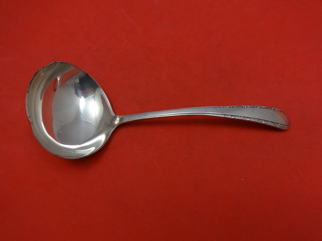 Sterling Silver Gravy Ladle 6.5" Moonglow Pattern International (1 of 1)