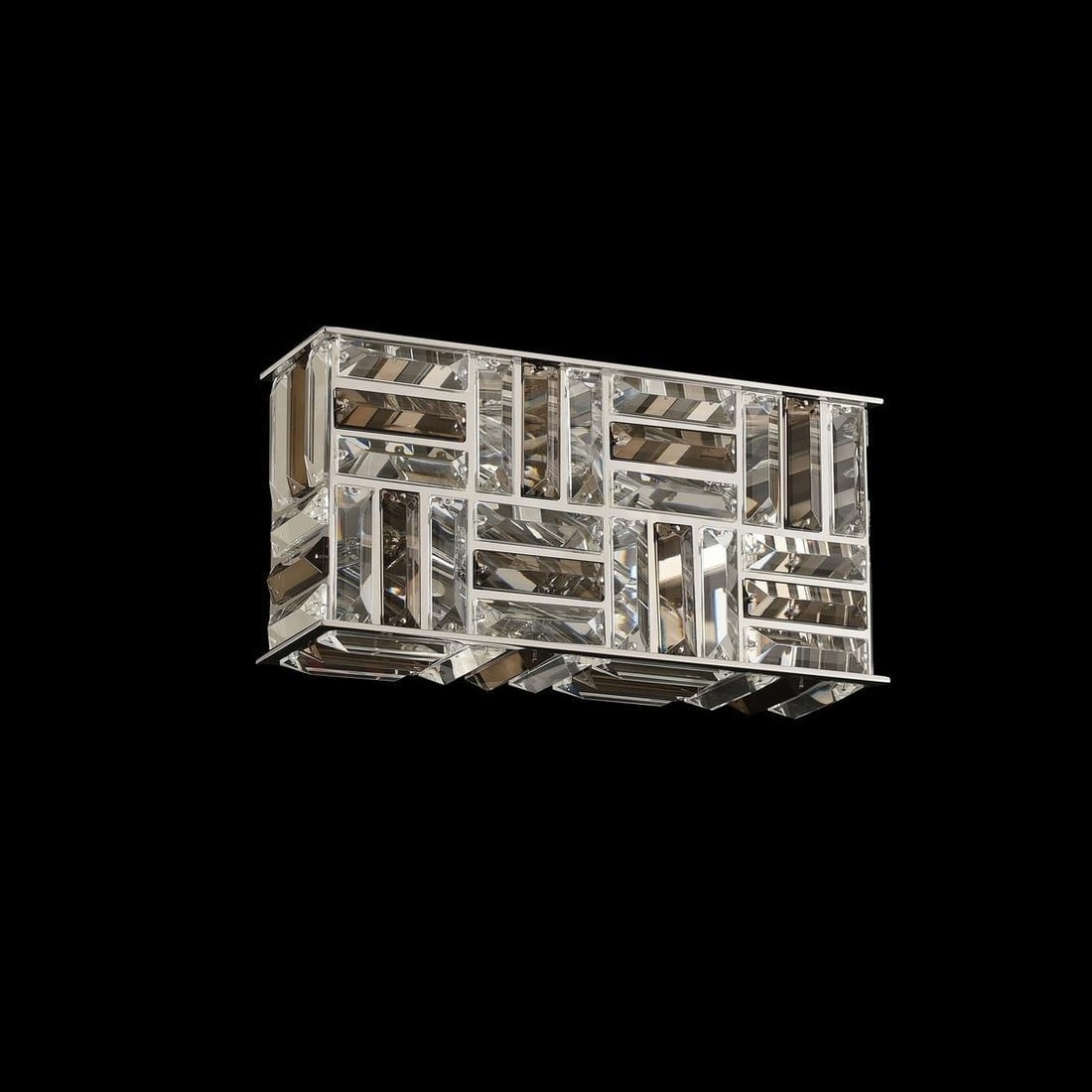 Kalco Modello Modern Chrome Bath Light with Firenze Crystal (1 of 1)