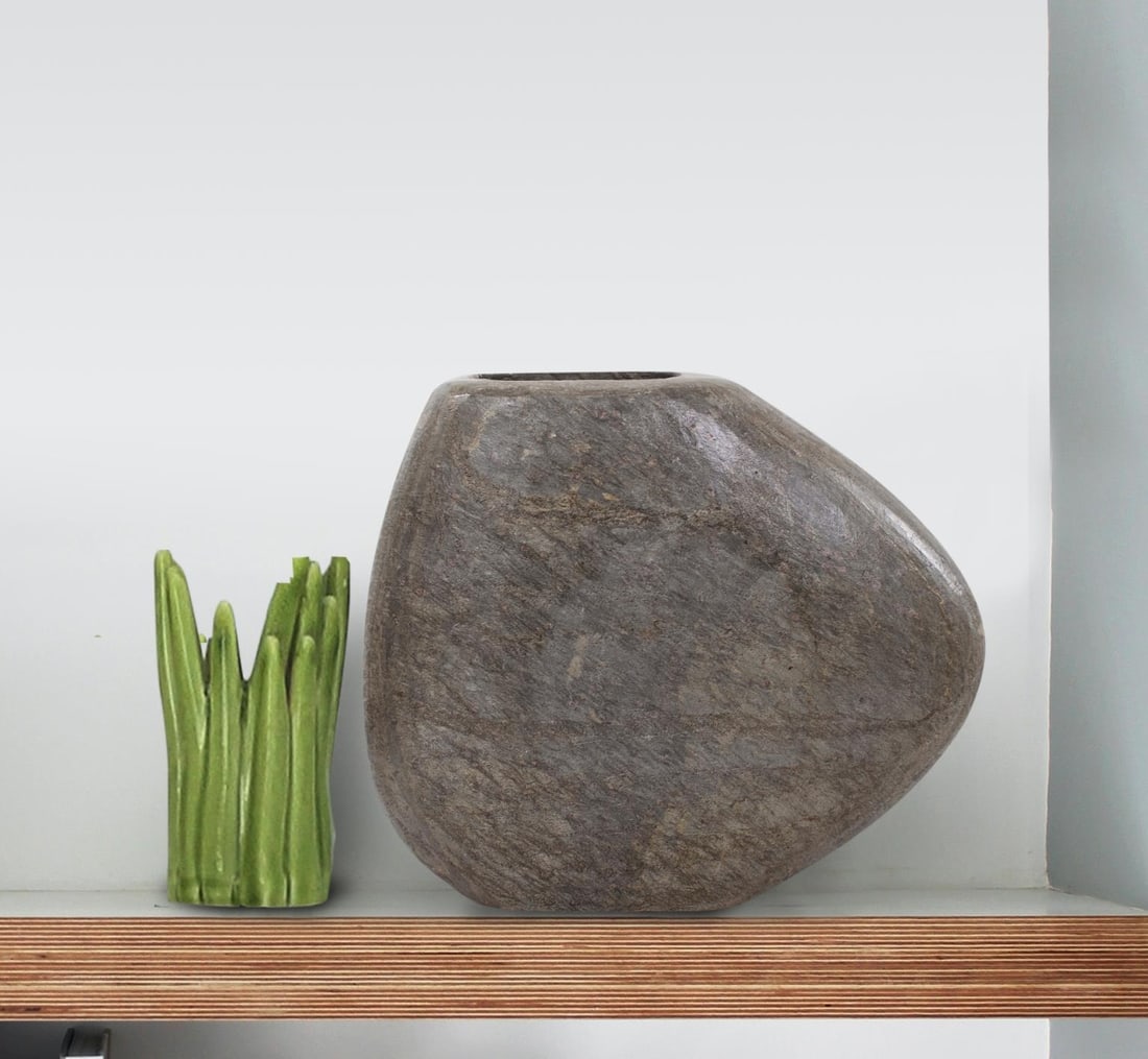 Slate Vase with Textured Finish from Dinorwic Series (1 of 4)