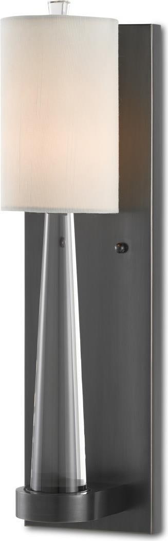 Currey Junia Bronze Wall Sconce with Off-White Shade: Currey Junia Bronze Wall Sconce with Off-White Shade Illuminate your space with the Traditional Elegance Junia Bronze Wall Sconce, a stunning lighting fixture that combines sophistication with functio