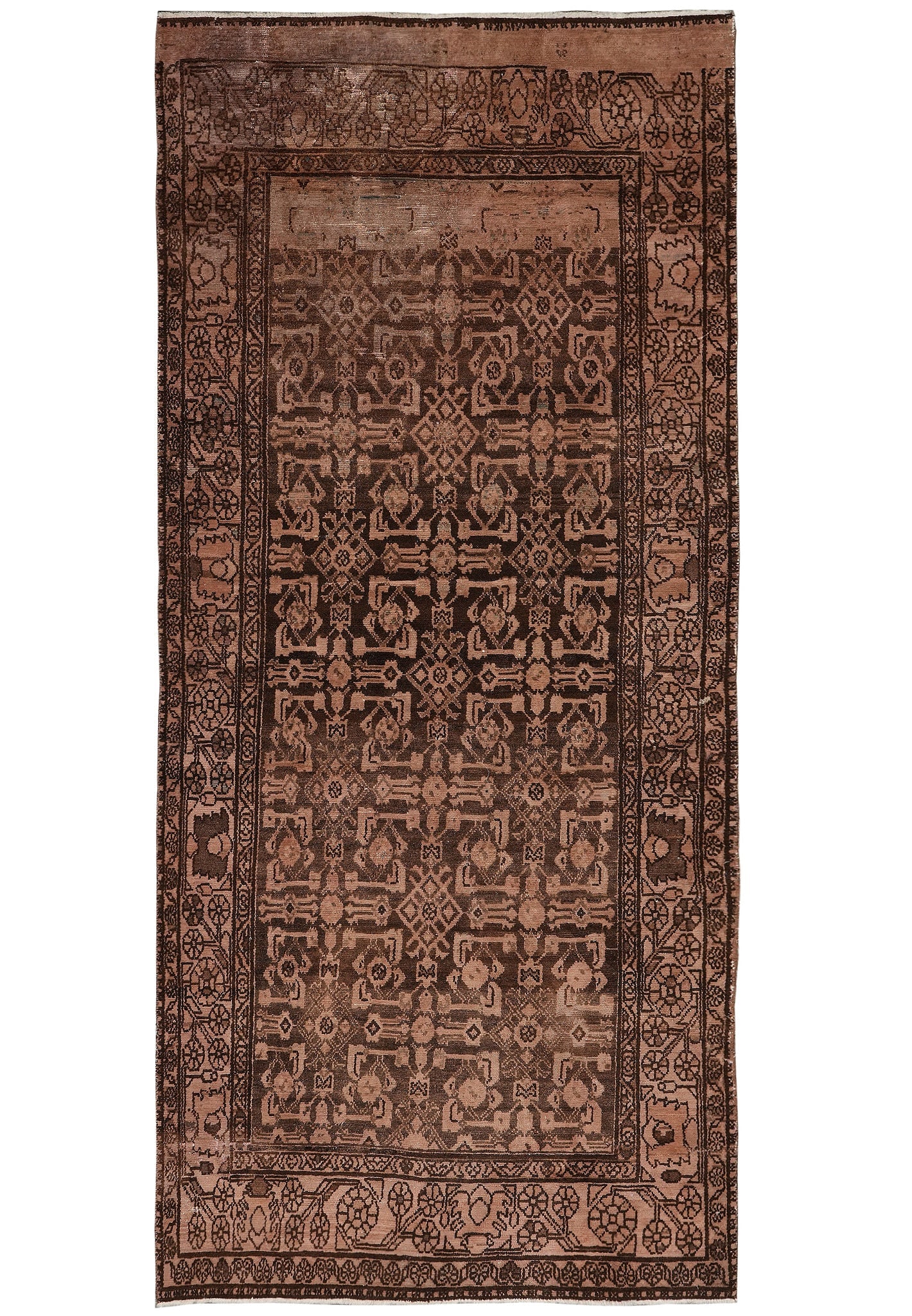 4.4 x 9.11 Persian Tabriz Mahi Runner Rug Wool Silk 400 KPSI: 4.4 x 9.11 Persian Tabriz Mahi Runner Rug Wool Silk 400 KPSI Free continental US Shipping This Old Gallery Size runner Persian rug measures 4.4 x 9.11 and is hand-knotted in Tabriz, Iran. It features 