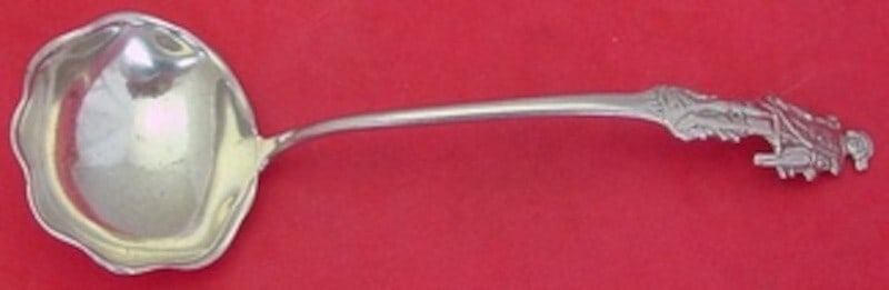 Gorham Nuremberg Sterling Silver Gravy Ladle Fluted Bowl 7.5" (1 of 2)