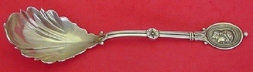 Wendt Medallion Sterling Silver Preserve Spoon Shell Bowl 6 7/8 Inch: Wendt Medallion Sterling Silver Preserve Spoon Shell Bowl 6 7/8 Inch This exquisite preserve spoon from Wendt is crafted in sterling silver and features the elegant Medallion pattern. Measuring 6 7/8 