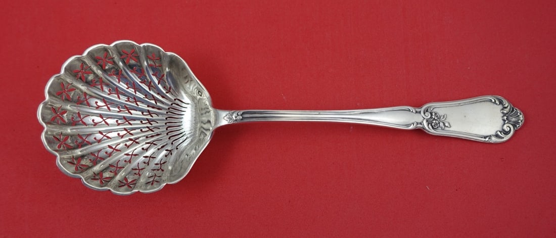 Henin & Vivier French Sterling Silver Sugar Sifter 8 Inch: Henin & Vivier French Sterling Silver Sugar Sifter 8 Inch This exquisite large sugar sifter, measuring 8 inches, is crafted from high-quality sterling silver by the renowned French silversmiths, Henin
