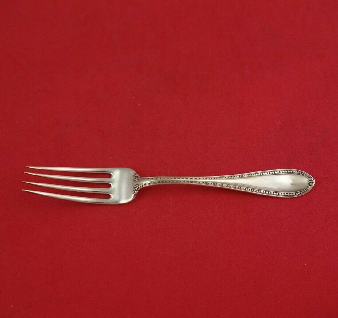 International Trumbull Sterling Silver 6 3 4 Fork: International Trumbull Sterling Silver 6 3 4 Fork This is a Trumbull pattern regular fork by International, crafted from sterling silver. Measuring 6 3/4 inches in length, this antique flatware piece 