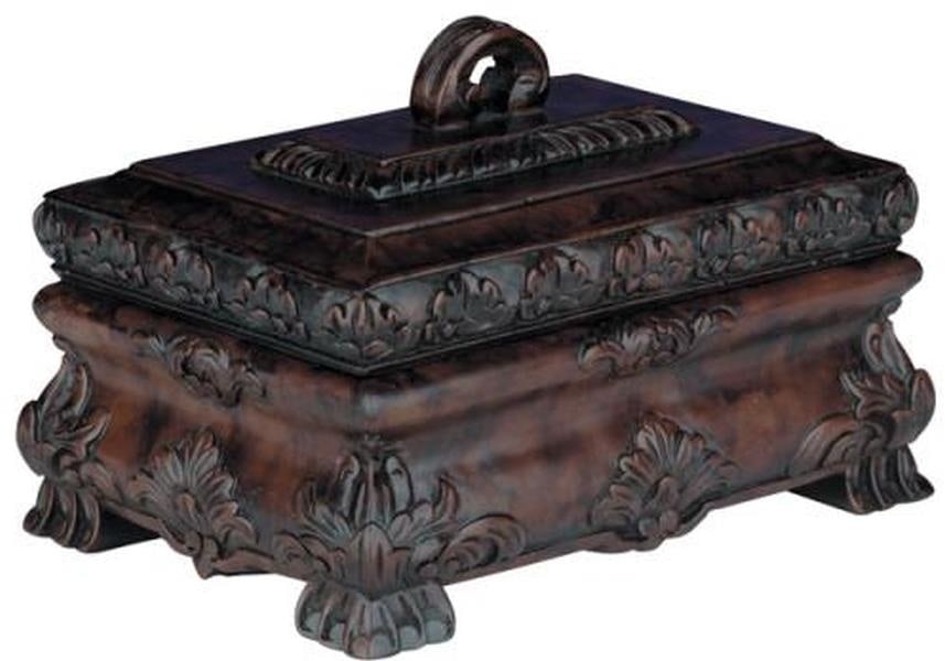 Rustic Lodge Style Handcrafted Resin Tea Caddy: Rustic Lodge Style Handcrafted Resin Tea Caddy This item is made at time of order. Please allow 42 to 70 days for production. Introducing a Traditional Lodge Style Resin Tea Caddy, meticulously crafte