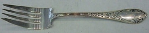 Watson Orleans Sterling Silver Cold Meat Fork 8 1/4 Inch Monogrammed: Watson Orleans Sterling Silver Cold Meat Fork 8 1/4 Inch Monogrammed Presenting the Orleans by Watson Sterling Silver Cold Meat Fork, measuring 8 1/4". Crafted from high-quality sterling silver, this 