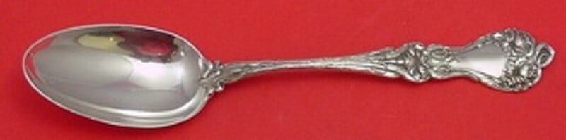 Alvin Majestic Sterling Silver Serving Spoon 8.25 Antique: Alvin Majestic Sterling Silver Serving Spoon 8.25 Antique Discover the elegance of the Majestic by Alvin serving spoon, crafted in sterling silver. This exquisite piece measures 8 1/4" and showcases t