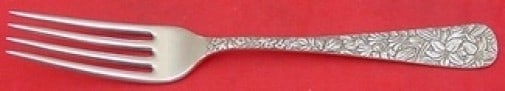 Wallace Sterling Silver Embossed Dinner Fork 7.5" Heirloom (1 of 2)