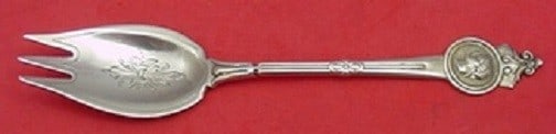Gorham Medallion Sterling Silver Terrapin Fork with Engraved Design: Gorham Medallion Sterling Silver Terrapin Fork with Engraved Design This exquisite Medallion by Gorham sterling silver terrapin fork showcases a beautifully engraved design above the tines. Crafted in