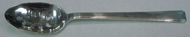 Lunt Modern Classic Sterling Silver Slotted Serving Spoon 8 1/2 9 Hole (1 of 2)