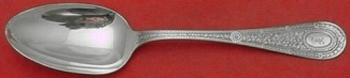 Whiting Sterling Silver Serving Spoon 8" Laureate Pattern Antique: Whiting Sterling Silver Serving Spoon 8" Laureate Pattern Antique This exquisite serving spoon features the Laureate pattern by Whiting, crafted from high-quality sterling silver. Measuring 8 inches i