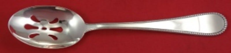 Wallace Italy Palatina Sterling Silver Slotted Serving Spoon 9 5/8": Wallace Italy Palatina Sterling Silver Slotted Serving Spoon 9 5/8" Introducing the exquisite Palatina Sterling Silver Serving Spoon from Wallace-Italy. This slotted spoon measures 9 5/8" and showcase