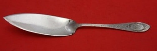 Whiting Adam Sterling Silver 9 Inch Jelly Cake Server: Whiting Adam Sterling Silver 9 Inch Jelly Cake Server Sterling silver jelly cake server in the Adam pattern by Whiting. This serving piece is all sterling, measures 9 inches, and is monogrammed with m