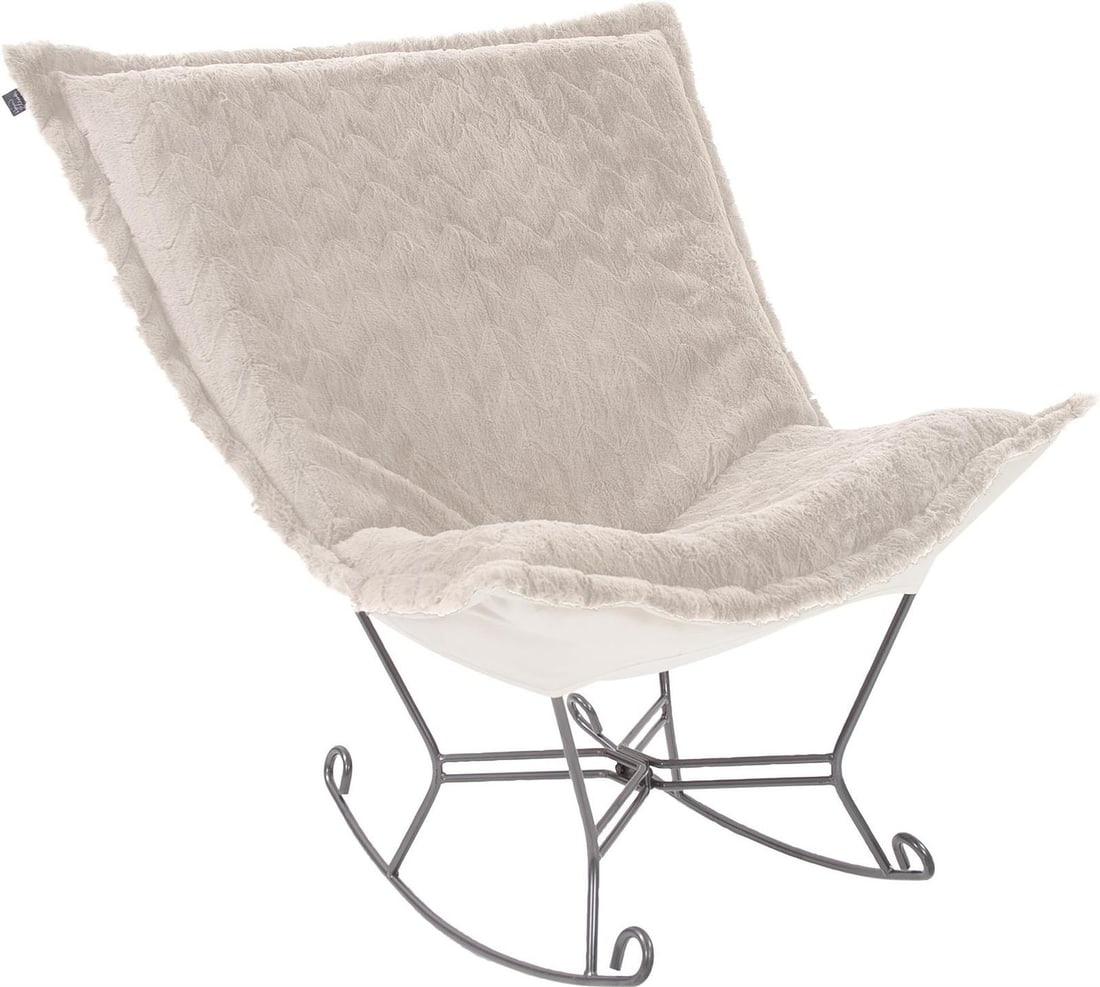 Howard Elliott Angora Faux Fur Rocker Contemporary Style (1 of 7)