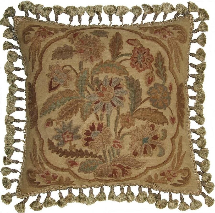 Provence Home 22x22 Floral Canvas Throw Pillow in Pink: Provence Home 22x22 Floral Canvas Throw Pillow in Pink This elegant throw pillow features a beautiful floral design, perfect for adding a touch of charm to your home decor. Hand-dyed and handmade, thi