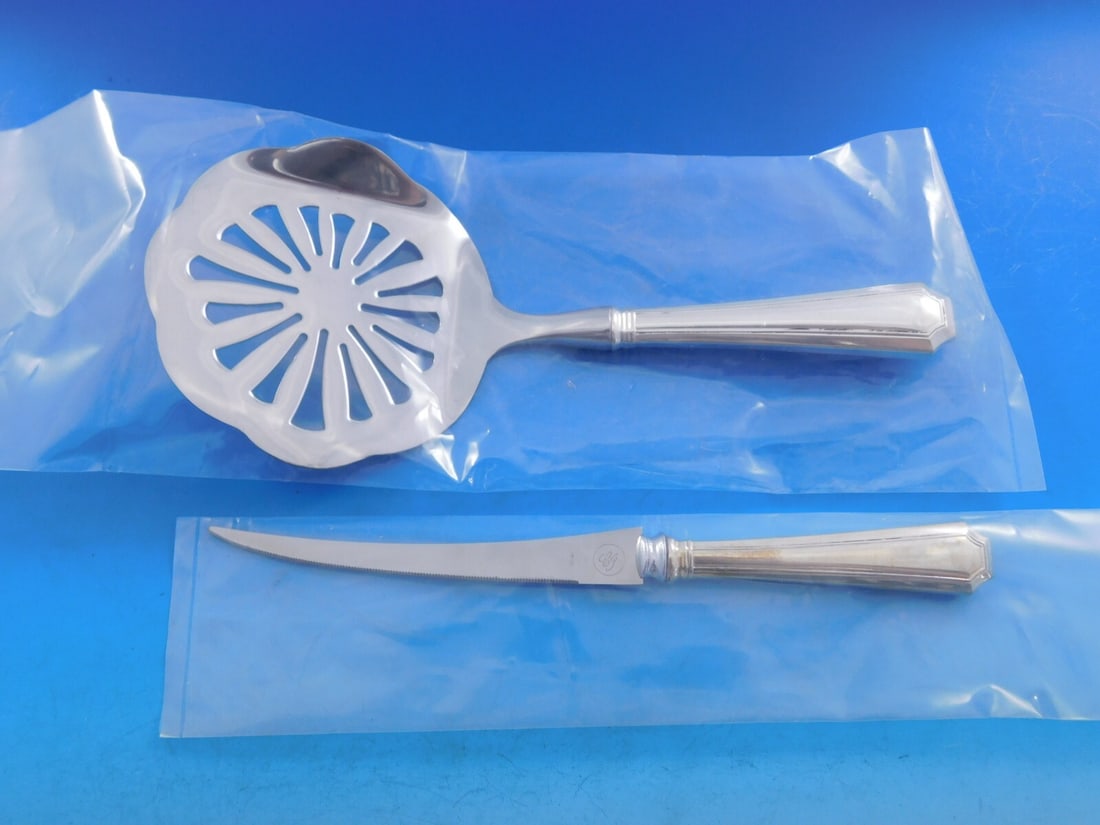 Durgin-Gorham Fairfax Sterling Silver Tomato Serving Set 2-Piece Custom Made: Durgin-Gorham Fairfax Sterling Silver Tomato Serving Set 2-Piece Custom Made Enhance your dining experience with this exquisite Fairfax by Durgin-Gorham Sterling Silver Tomato Serving Set. This custom