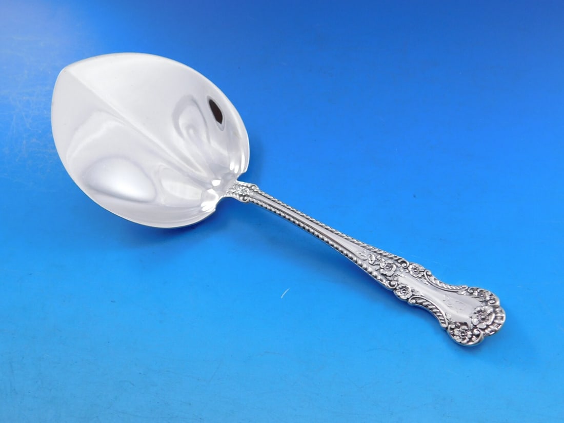 Gorham Cambridge Sterling Silver Waffle Server 7 7/8 Inch Monogrammed (1 of 5)
