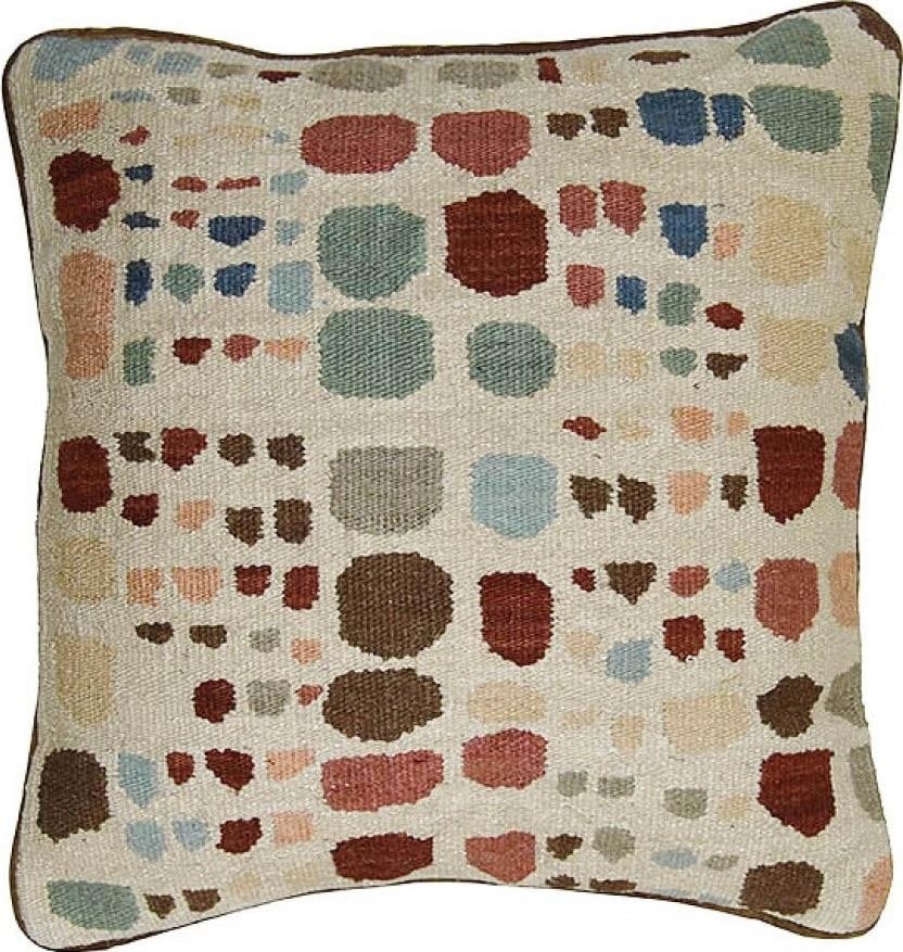 Modern Aubusson Throw Pillow by Provence Home with Velvet Piping (1 of 1)