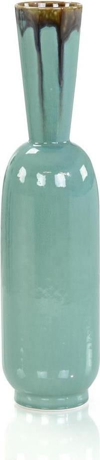 John-Richard Seafoam Green Trickle Vase II 16H x 4W x 4D (1 of 1)