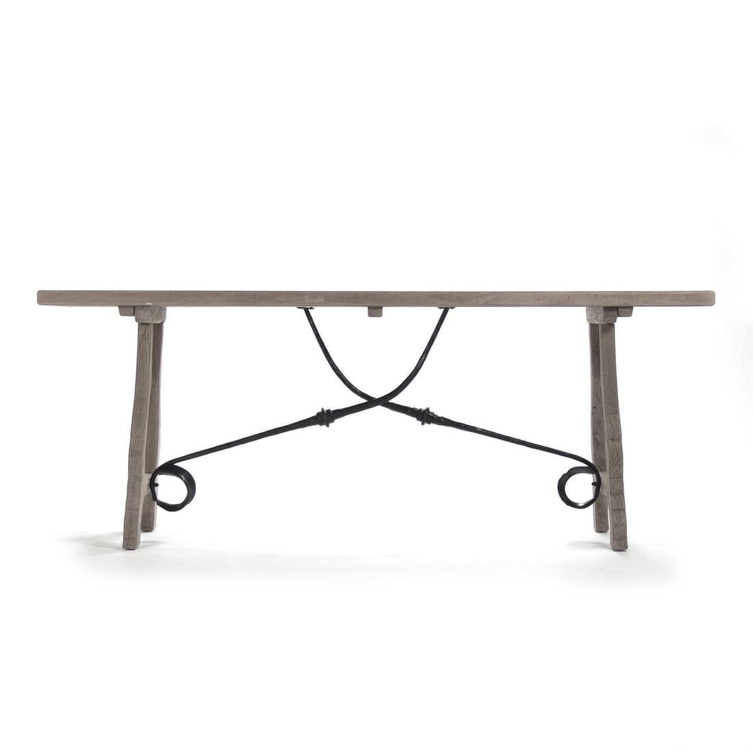 Zentique Zurich Console Table Oyster Gray Transitional Design (1 of 4)