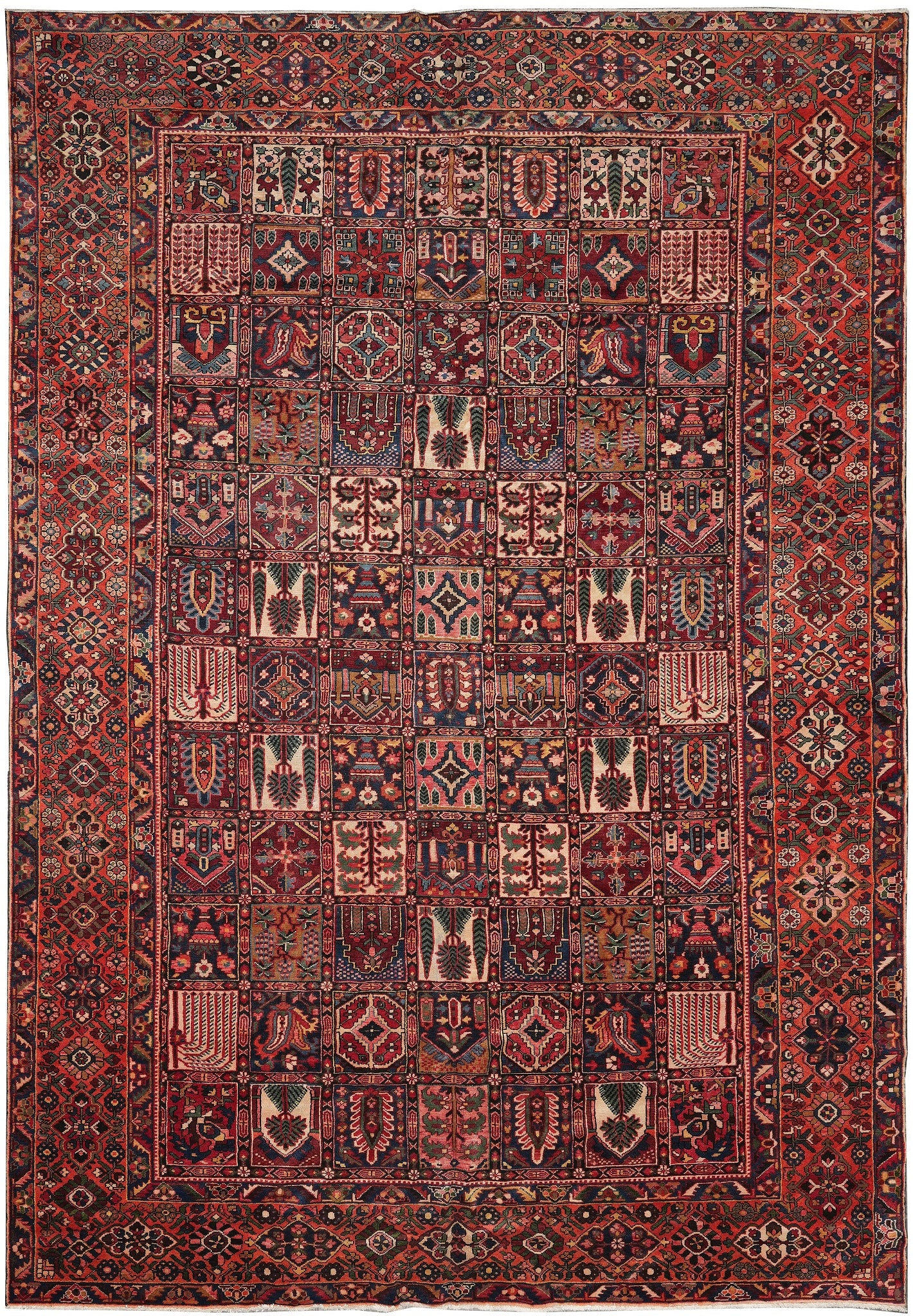 11.6 x 16.7 Persian Tribal Bakhtiar Garden Pattern Rug (1 of 14)