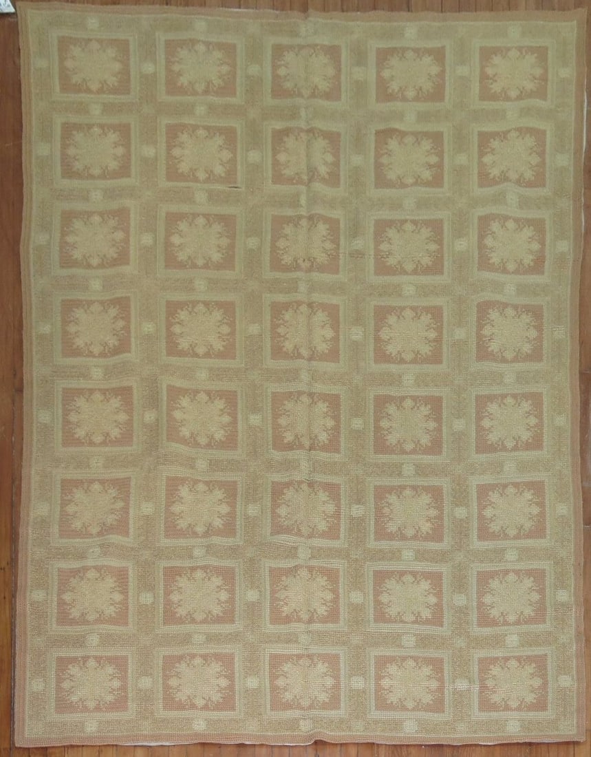 6' 2" x 9' 10" Early 20th Century Spanish Needlepoint Rug (1 of 7)
