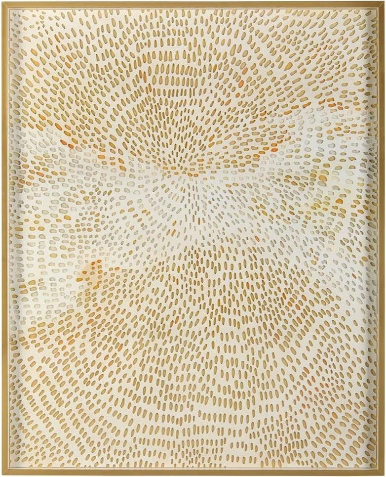Mark McDowell Tanzania Lithograph in Gold Frame 58.75H 47W: Mark McDowell Tanzania Lithograph in Gold Frame 58.75H 47W Enhance your space with Mark McDowell's stunning textured art piece, featuring a captivating depiction of Tanzania. This vertical artwork is 