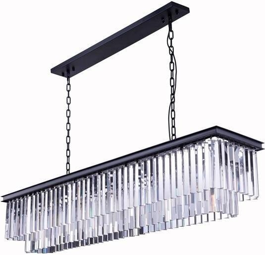 Sydney Collection 12-Light Mocha Brown Royal-Cut Crystal Pendant Chandelier: Sydney Collection 12-Light Mocha Brown Royal-Cut Crystal Pendant Chandelier This un-used Sydney collection pendant lamp features a mocha brown finish and is crafted with royal-cut crystal elements. De