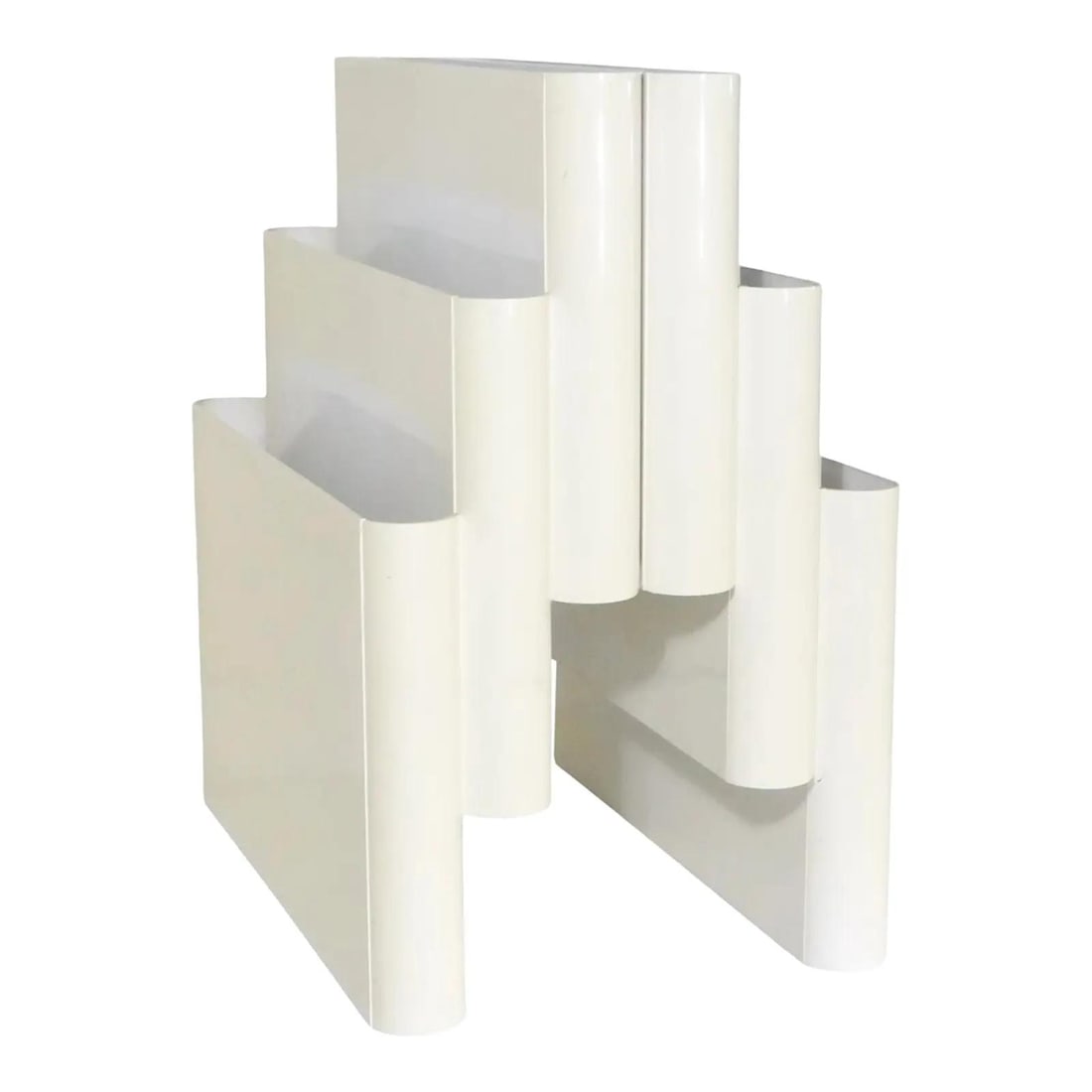 1970s Italian Design Plastic Magazine Rack by Stoppino for Kartell (1 of 10)