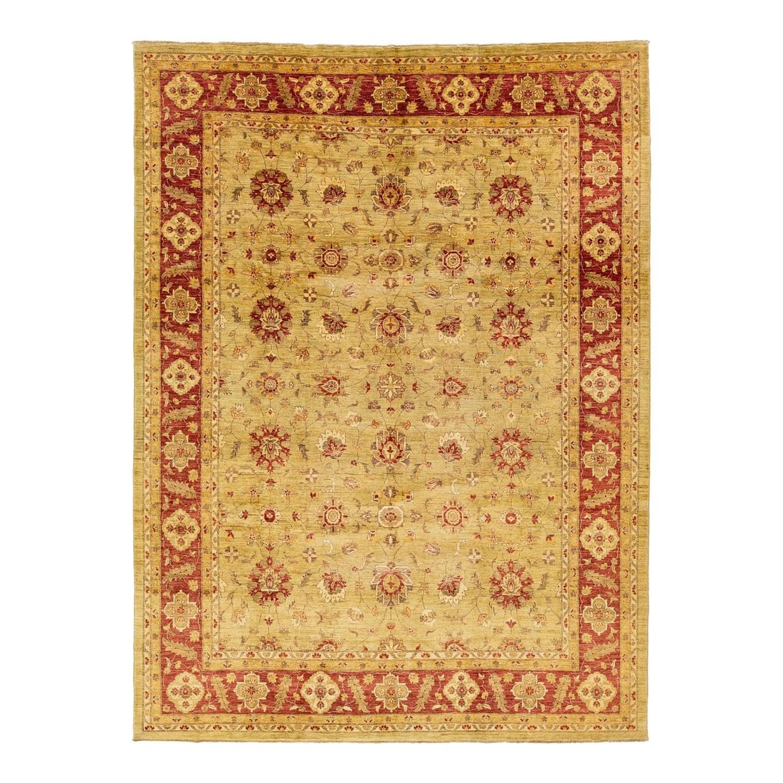 Pakistani Peshawar Wool Floral Rug 9'11 x 13'4 (1 of 9)