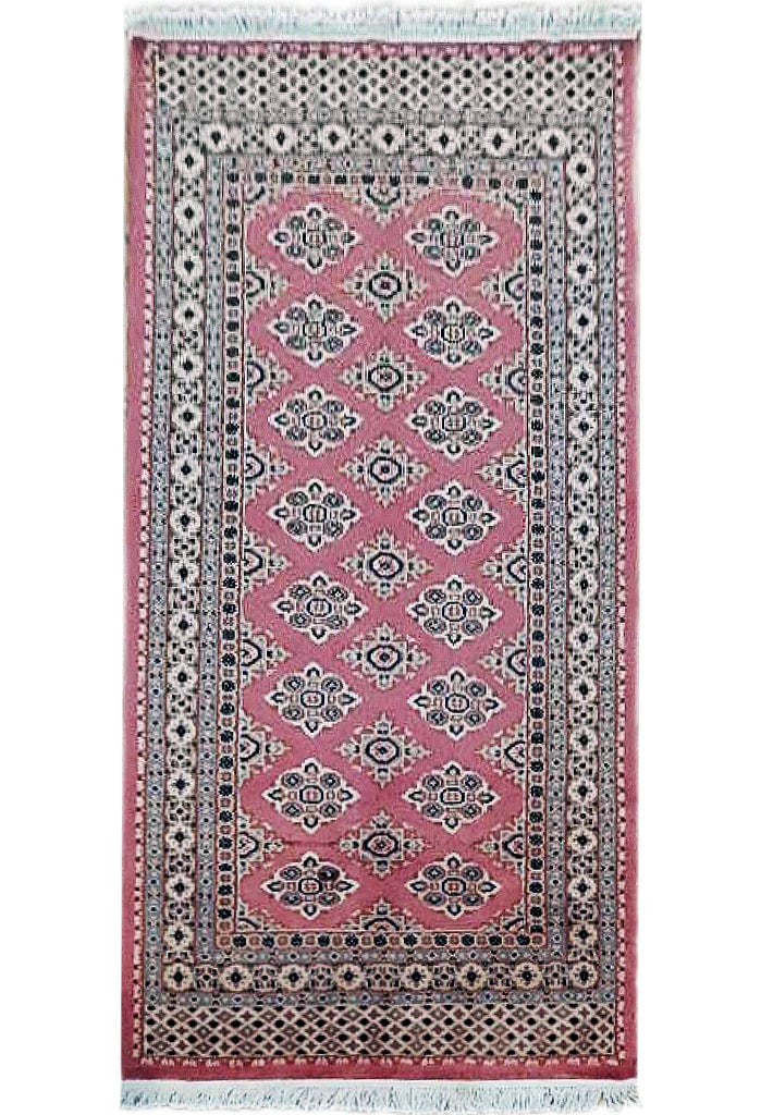 3'1" x 5'5" Red Jaldar Hand-Knotted Bokhara Rug Premium Wool: 3'1" x 5'5" Red Jaldar Hand-Knotted Bokhara Rug Premium Wool Free continental US Shipping Enhance your living space with the exquisite 3' x 5' Red Jaldar Bokhara Rug, a luxurious addition to any room.