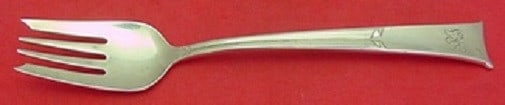 Tiffany & Co. Linenfold Sterling Silver Salad Fork 6 7/8": Tiffany & Co. Linenfold Sterling Silver Salad Fork 6 7/8" This exquisite salad fork by Tiffany & Co. features the elegant Linenfold pattern, crafted from high-quality sterling silver. Measuring 6 7/8 
